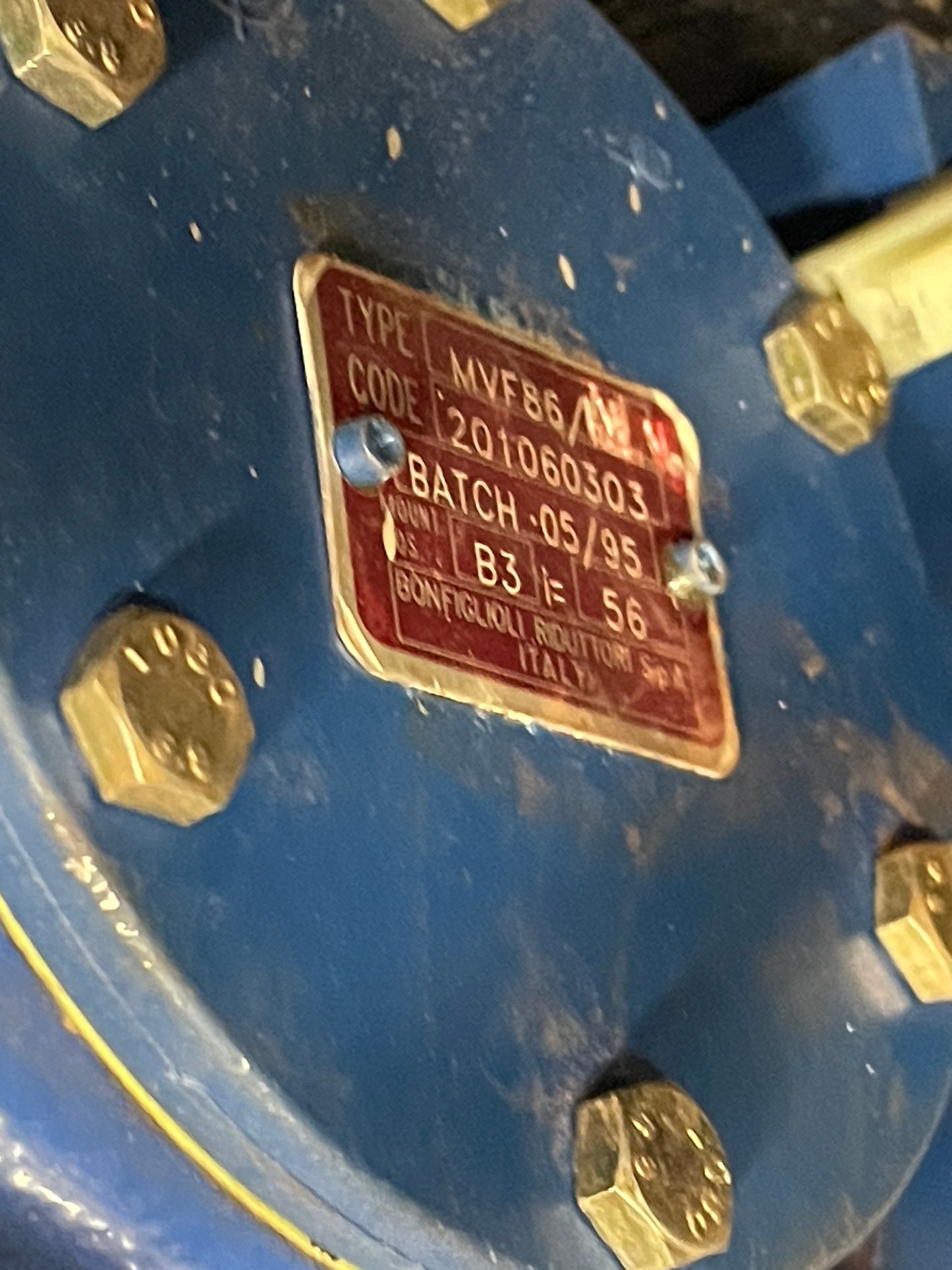 Bonfiglioli Worm Gearbox MVF 85/N
