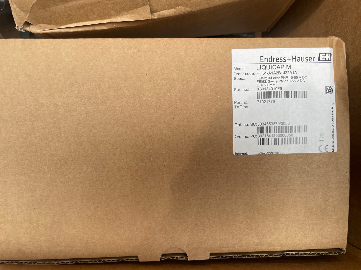 Endress+Hauser FTI51-A1A2B1J22A1A Liquicap M Capacitance Point Level Switch