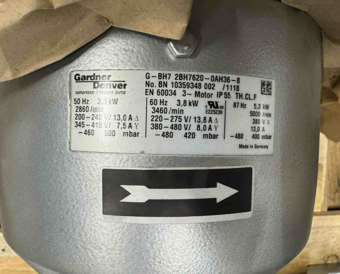 Siemens G-BH7 Side-Channel Blower 2BH7620-0AH36-8