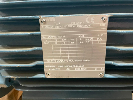 ABB M2BAX 132SME 4 IMB35/IM2001 General Performance Cast Iron Induction Motor