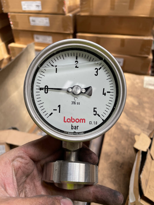 Labom MH5220 ECO Bourdon Tube Pressure Gauge