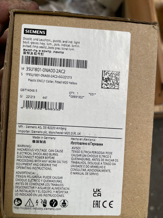 Siemens 3SU1801-0NA00-2AC2 Emergency Stop Pushbutton Enclosure