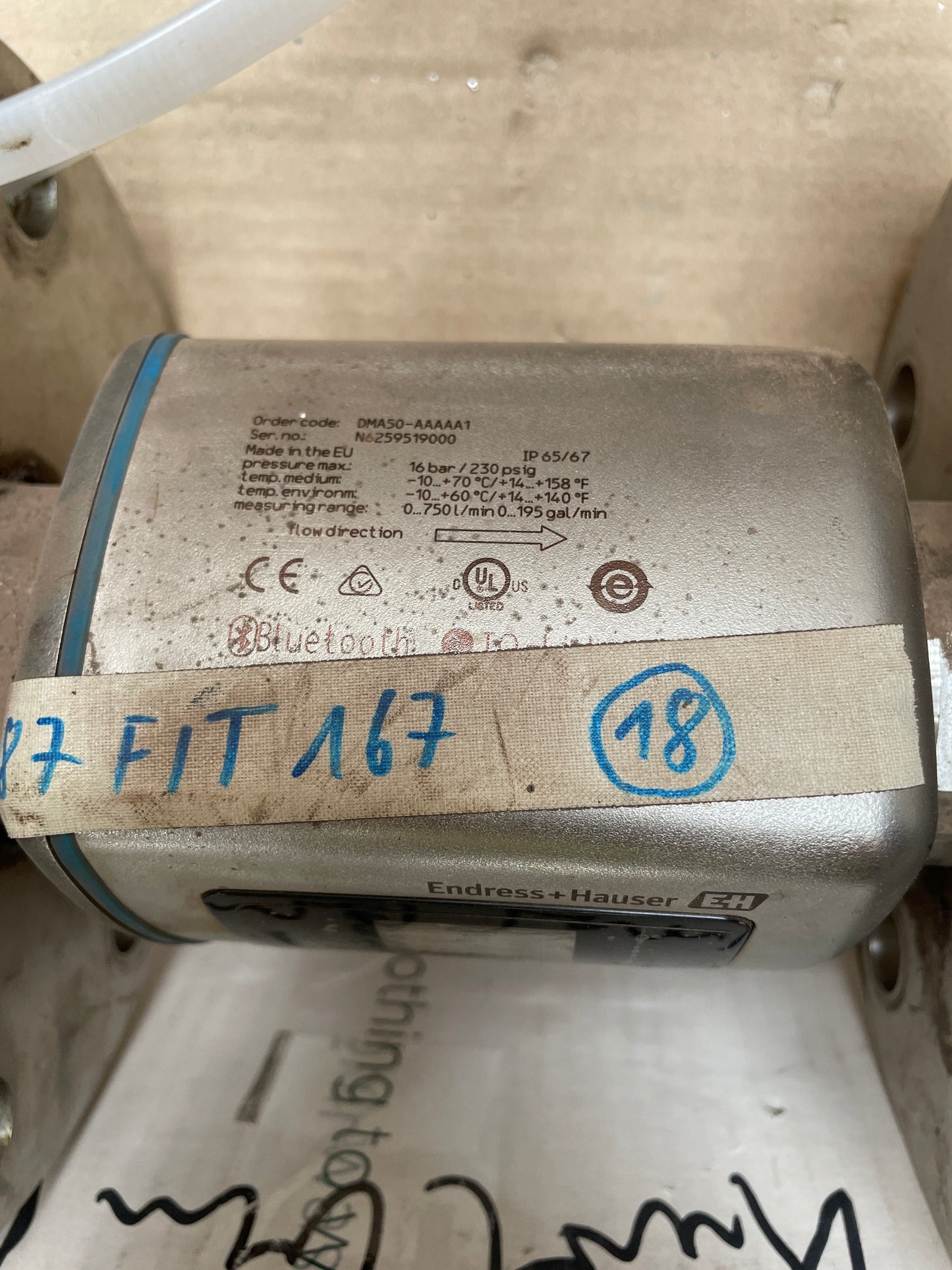 Endress+Hauser DMA50-AAAAA1 Picomag Electromagnetic Flowmeter - Part Number: DMA50-AAAAA1