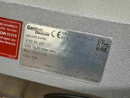 Elmo Rietschle V-VC 50 Oil-Lubricated Rotary Vane Vacuum Pump