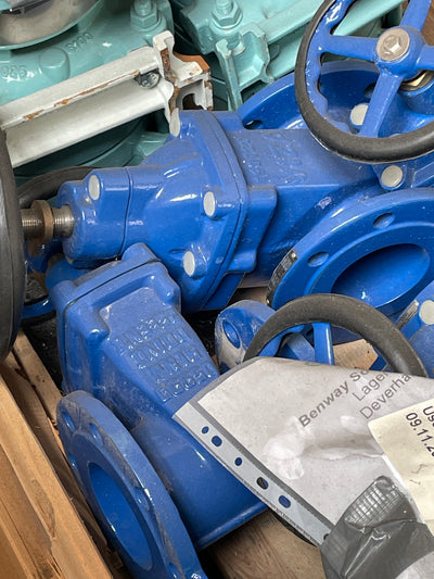 End Armaturen DIN3352 DN100 PN16 GGG50 Resilient Seated Gate Valve