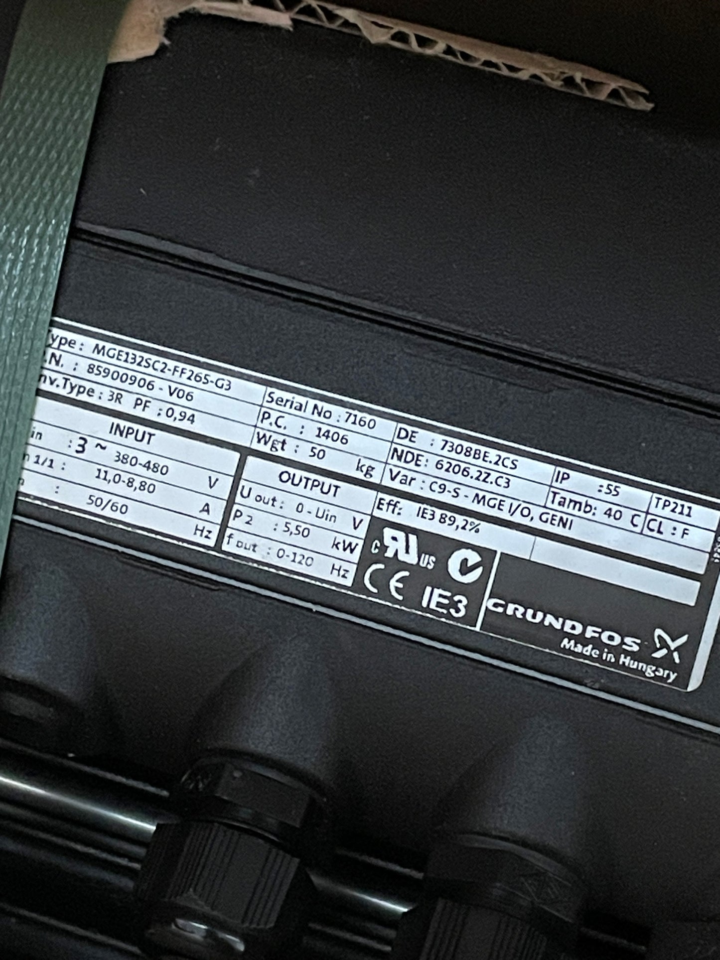 Grundfos Centrifugal Pump CRE20-05 - Part Number: CRE20-05