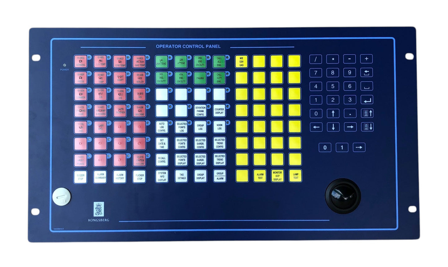 Kongsberg OCP 8810 S2 NT Part Number 8100192 Operator Control Panel - Part Number: 8100192