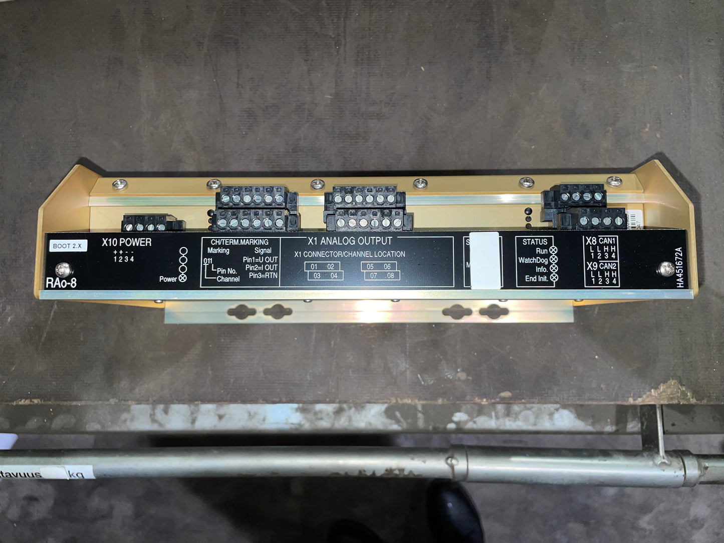 Kongsberg RAo-8 Remote Analog Output Module 8100153