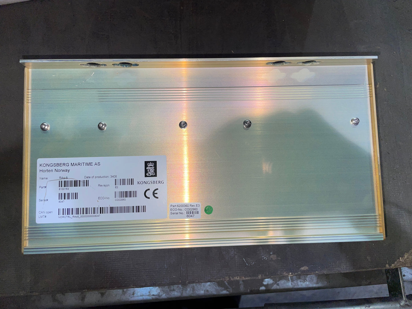 Kongsberg RAo-8 Remote Analog Output Module 8100153