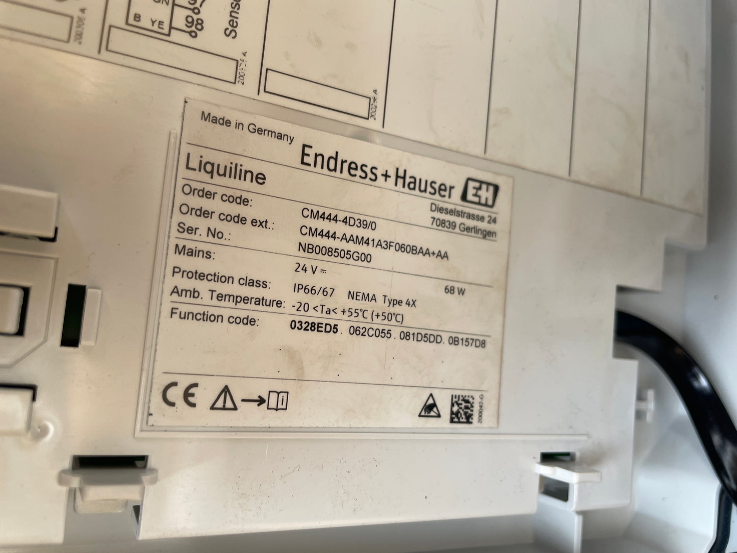 Endress+Hauser CM444-4D39/0 Liquiline CM444 Multichannel Transmitter - Part Number: CM444-4D39/0