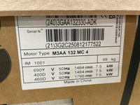 ABB M3AA 132 MC 4 IE3 Premium Efficiency Aluminum Motor - M3AA 132 MC 4