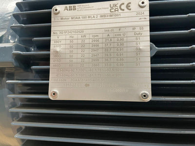 ABB M3AA 180 MLA 2 IMB3/IM1001 Process Performance Aluminium Motor