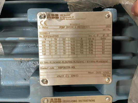 ABB M3BP 200SMC 4 IMB3/IM1001 Process Performance Cast Iron Induction Motor