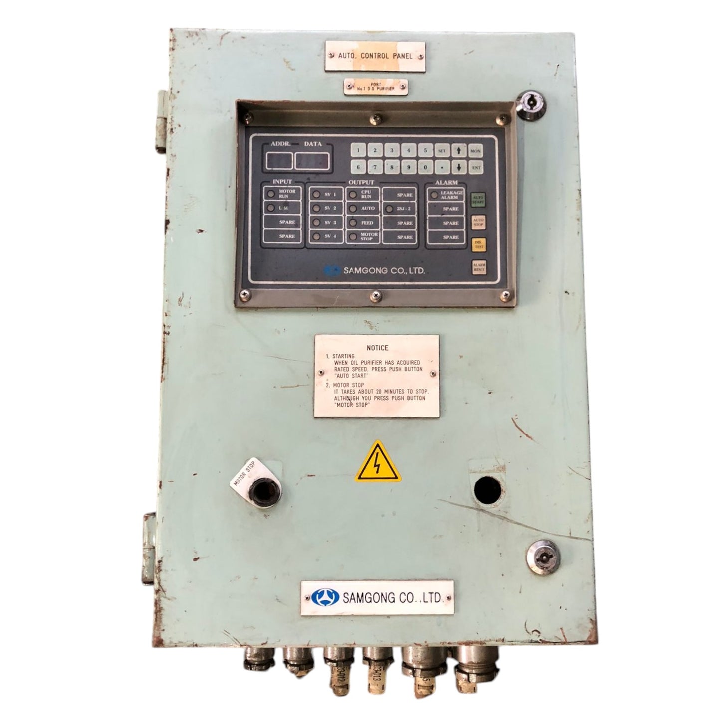Samgong Auto Control Panel KTP FC-F for Purifier - Part Number: KTP FC-F