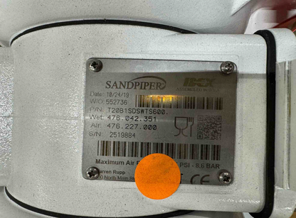 Sandpiper T20 2.5" Sanitary AODD Pump