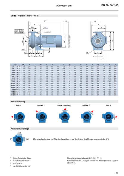 Herborner 4/HK 50-F Centrifugal Sewage Pump
