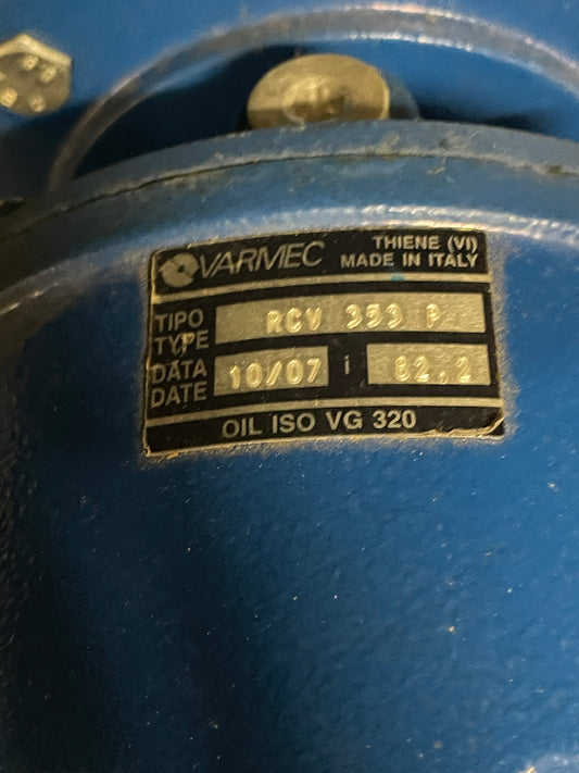 Varmec Gear Reducer RCV 353 P