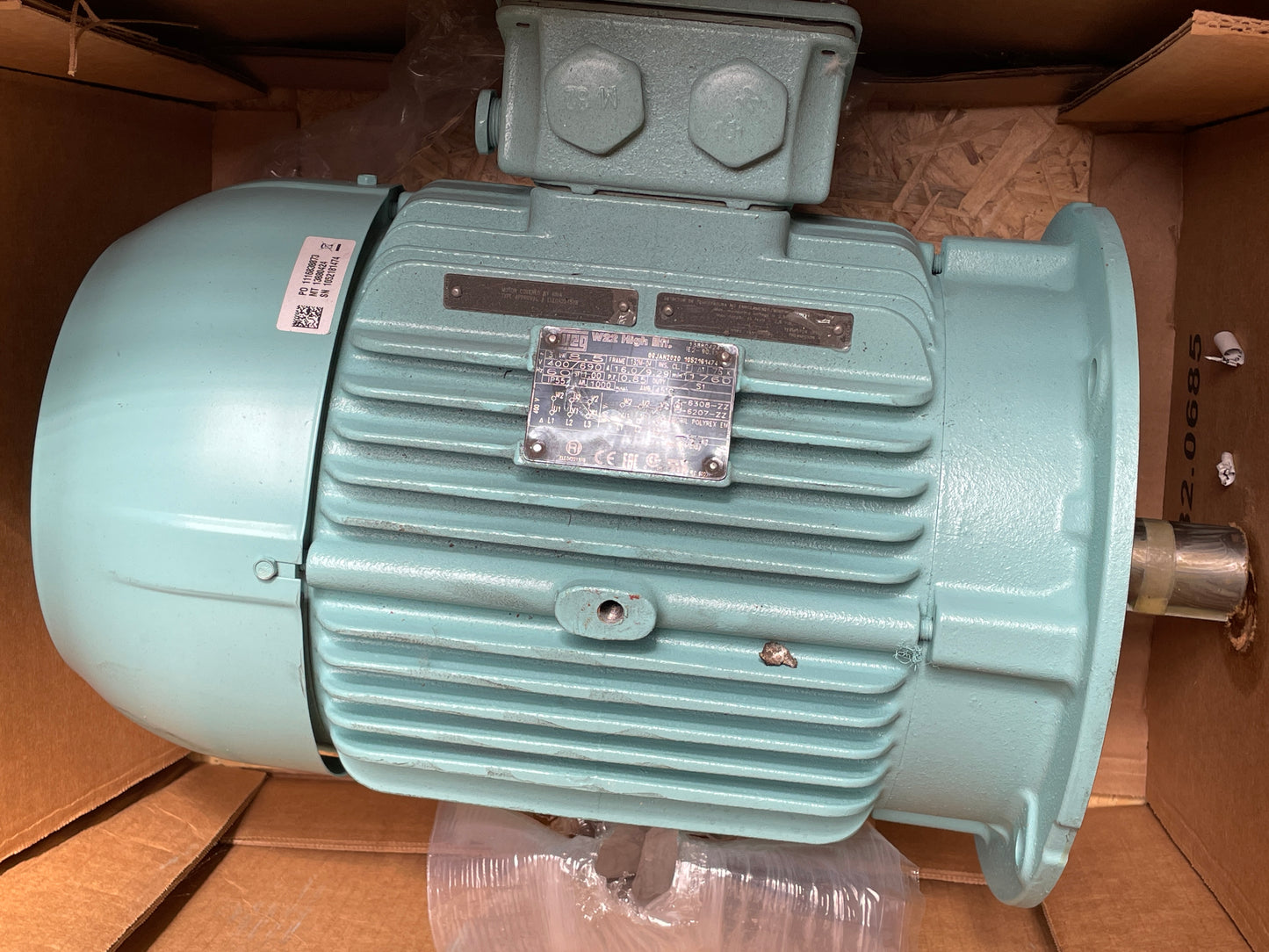 Weg W22 8.5kW Frame 132M-04 Three-Phase Motor - Part Number: W22 8.5kW; Frame 132M-04