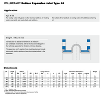 Willbrandt Type 48 Rubber Expansion Joint, DN200, 2000001220 - 2000001220